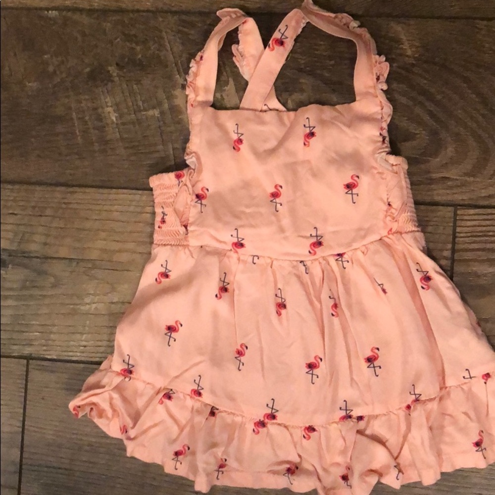 Cat and Jack flamingo print shirt